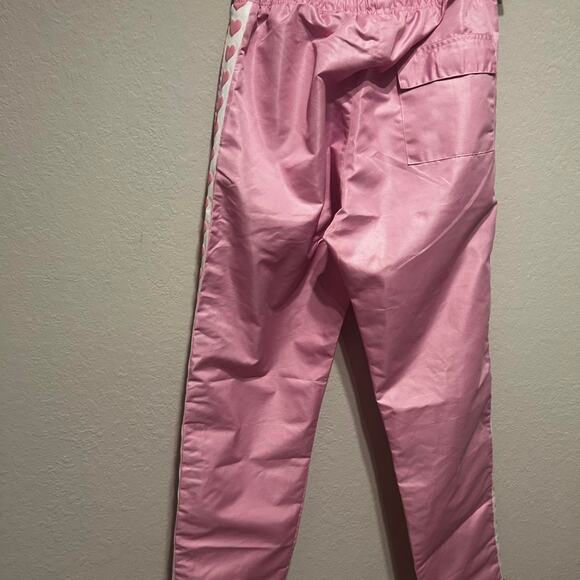 Pink and white Fresh Love track pants with hearts - Picture 7 of 8